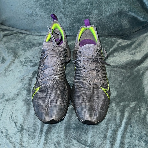 Nike Running shoes ZoomX Nike air zoom size 12 grey purple green white - Picture 1 of 6